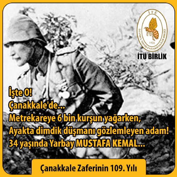 Çanakkale Zaferinin 109. Yılı Kutlu Olsun